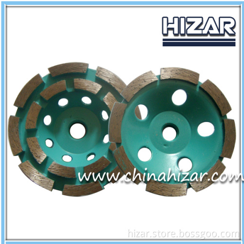 High Quality 100mm Aluminium Diamond Grinding Cup Wheel for floor grinding